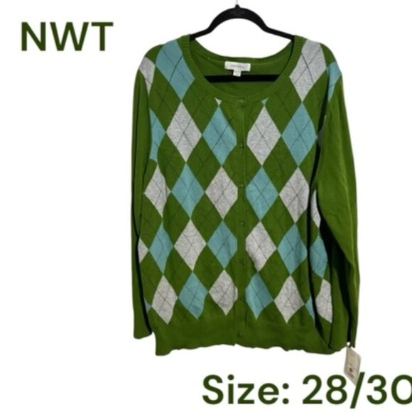 Merona Sweaters - * NWT PERFECT for FALL!  BUTTON FRONT CARDIGAN SWEATER   PLUS: 28/30